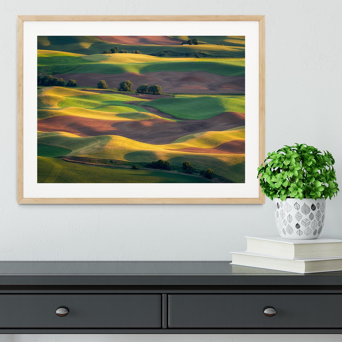 Colorful Palouse Framed Print - Canvas Art Rocks - 3