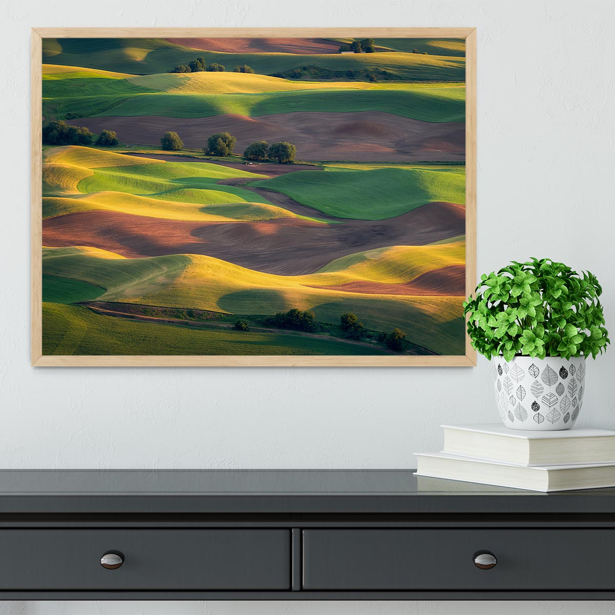 Colorful Palouse Framed Print - Canvas Art Rocks - 4