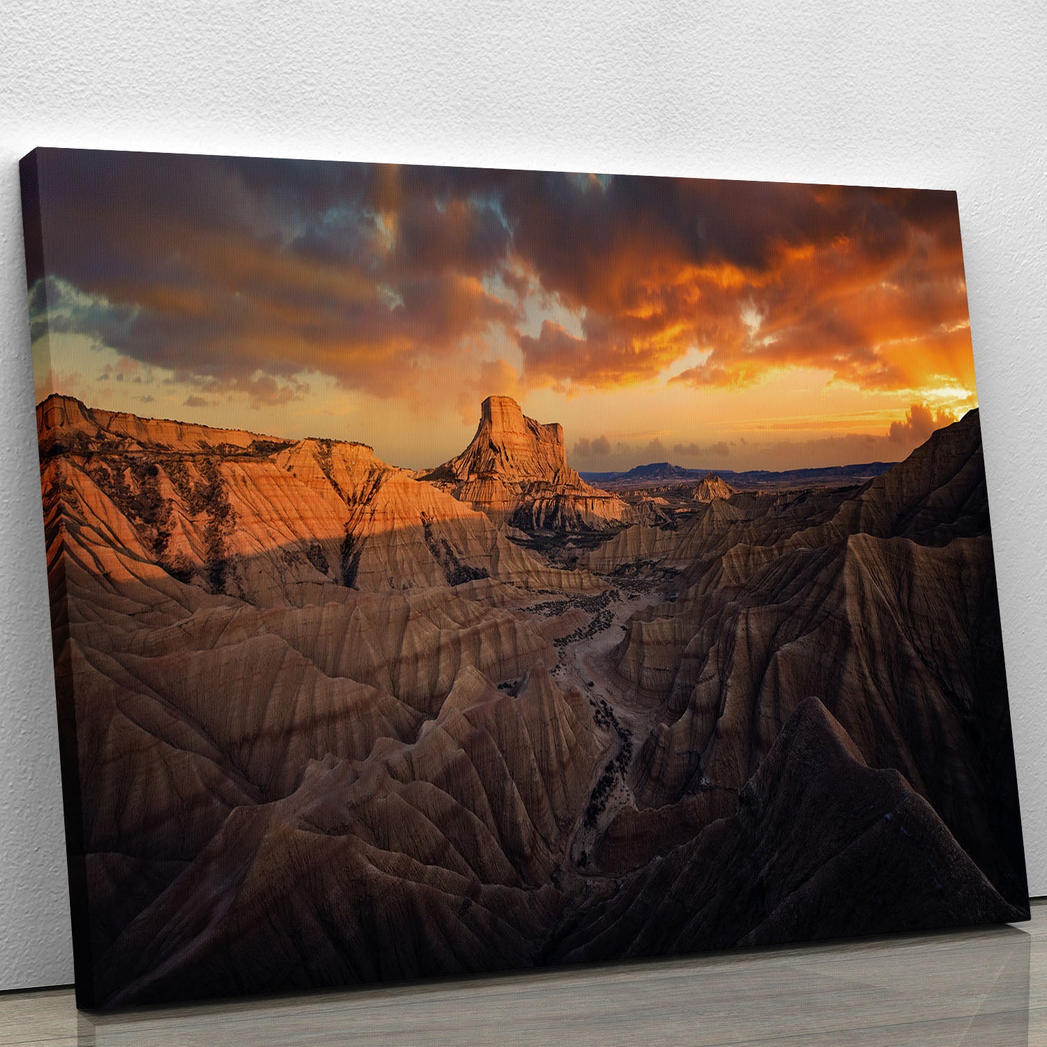 Badlands Bardenas Reales Canvas Print or Poster - Canvas Art Rocks - 1