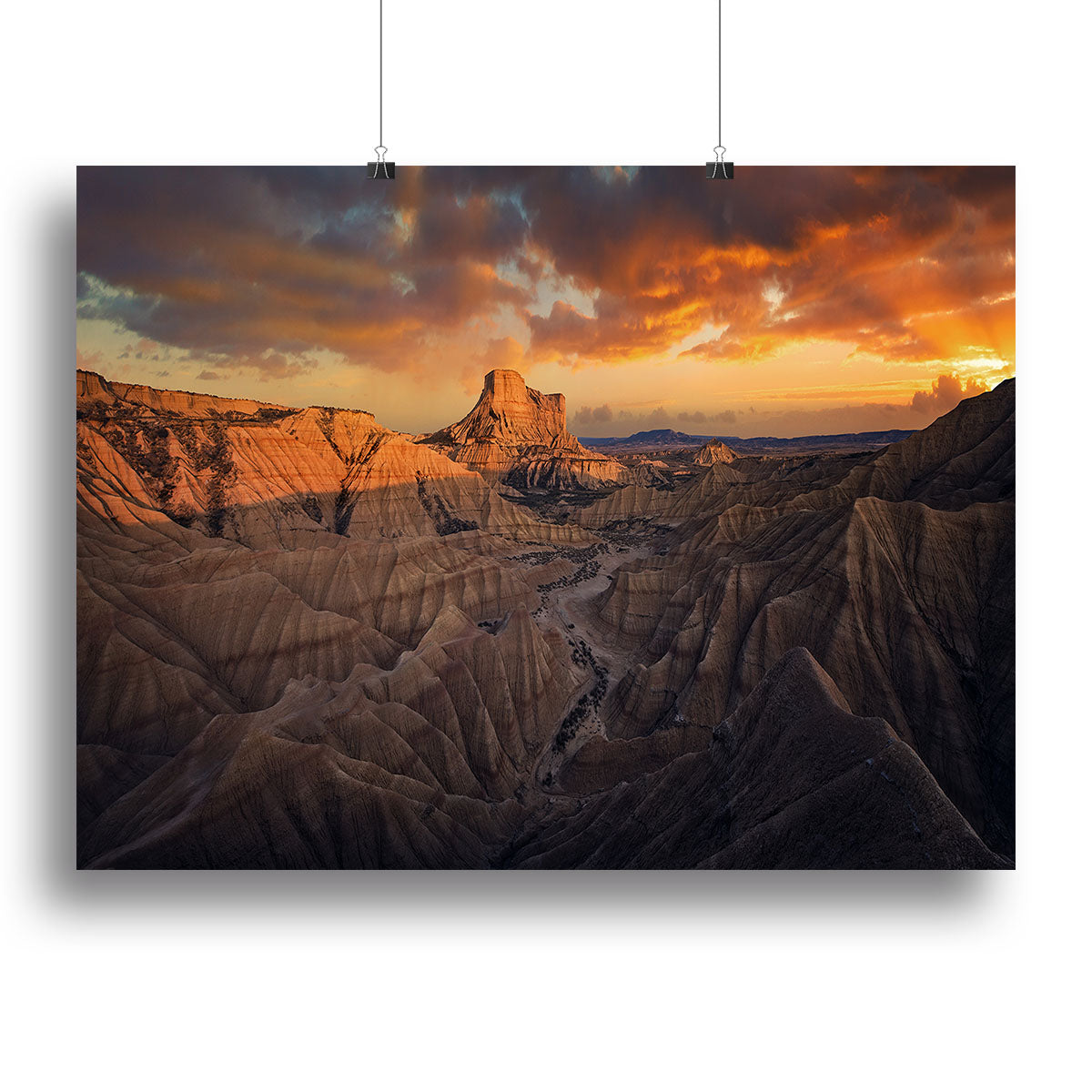 Badlands Bardenas Reales Canvas Print or Poster - Canvas Art Rocks - 2