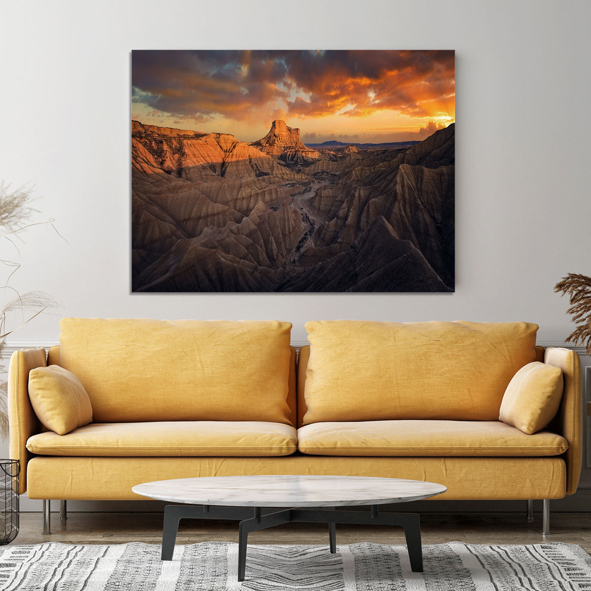 Badlands Bardenas Reales Canvas Print or Poster - Canvas Art Rocks - 4
