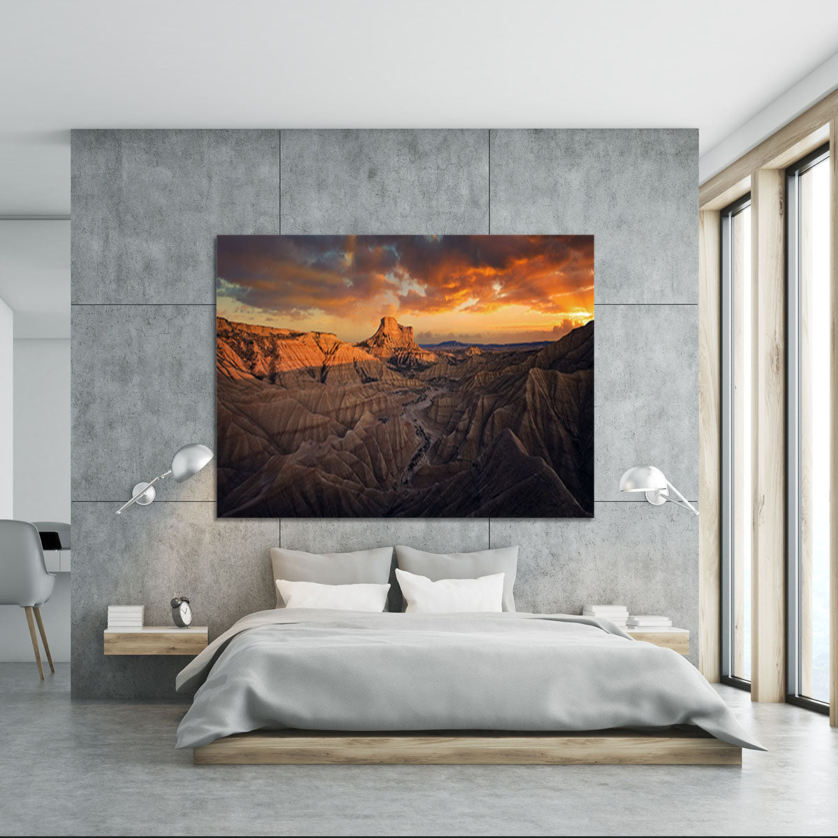 Badlands Bardenas Reales Canvas Print or Poster - Canvas Art Rocks - 5