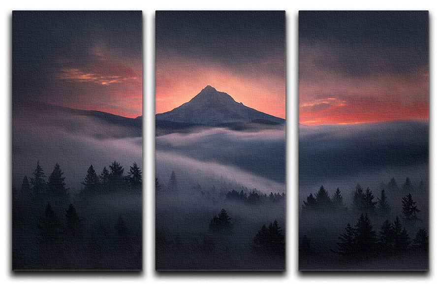 Through The Window 3 Split Panel Canvas Print - Canvas Art Rocks - 1