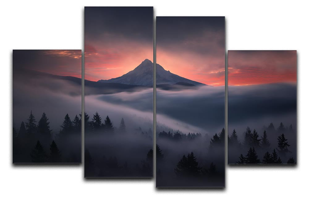 Through The Window 4 Split Panel Canvas - Canvas Art Rocks - 1