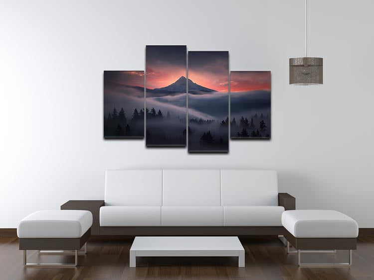 Through The Window 4 Split Panel Canvas - Canvas Art Rocks - 3