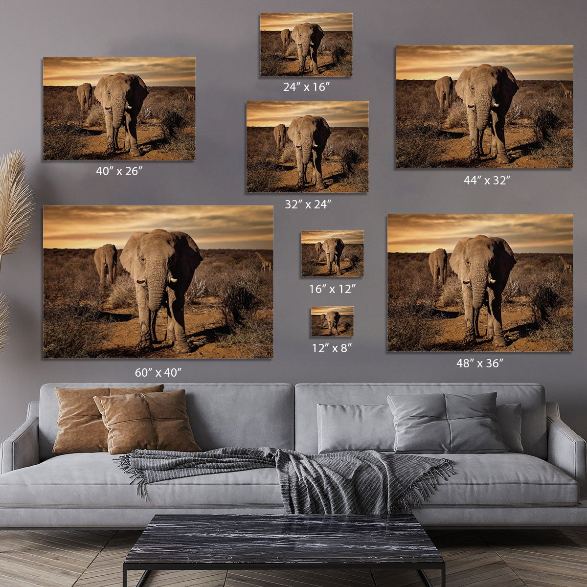 Elephant Posing Canvas Print or Poster - Canvas Art Rocks - 7