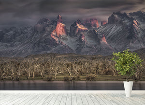 Below The Peaks Of Patagonia Wall Mural Wallpaper - Canvas Art Rocks - 4