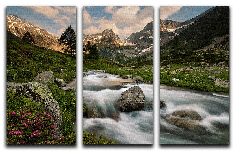 Maritime Alps Park 3 Split Panel Canvas Print - Canvas Art Rocks - 1