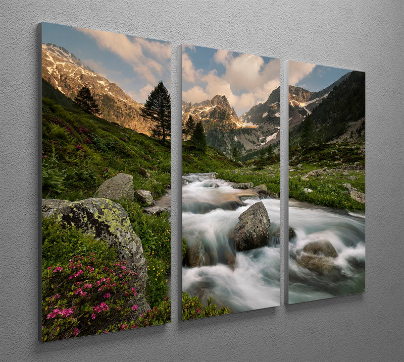 Maritime Alps Park 3 Split Panel Canvas Print - Canvas Art Rocks - 2