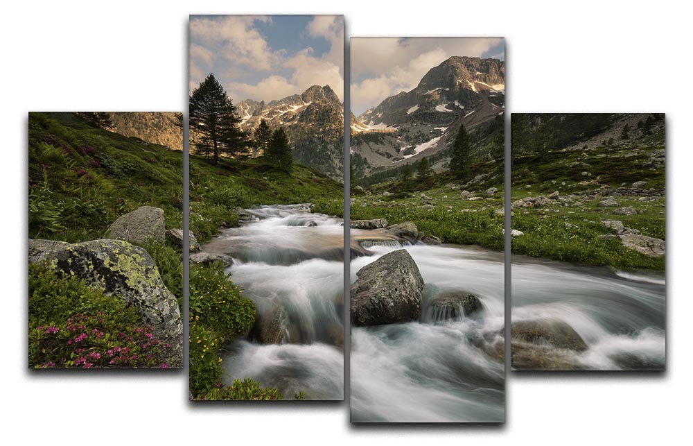 Maritime Alps Park 4 Split Panel Canvas - Canvas Art Rocks - 1
