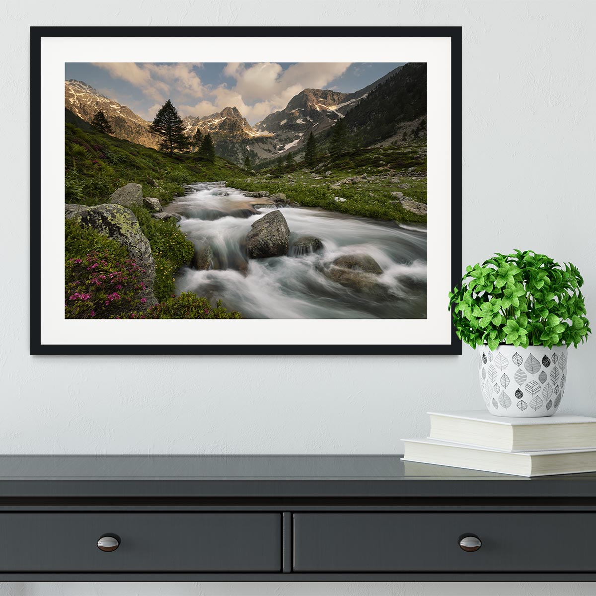 Maritime Alps Park Framed Print - Canvas Art Rocks - 1