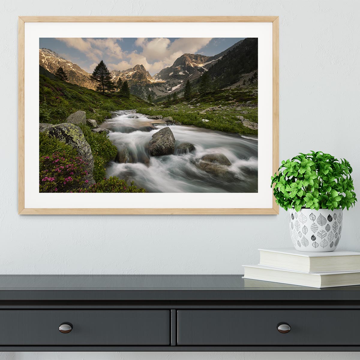 Maritime Alps Park Framed Print - Canvas Art Rocks - 3