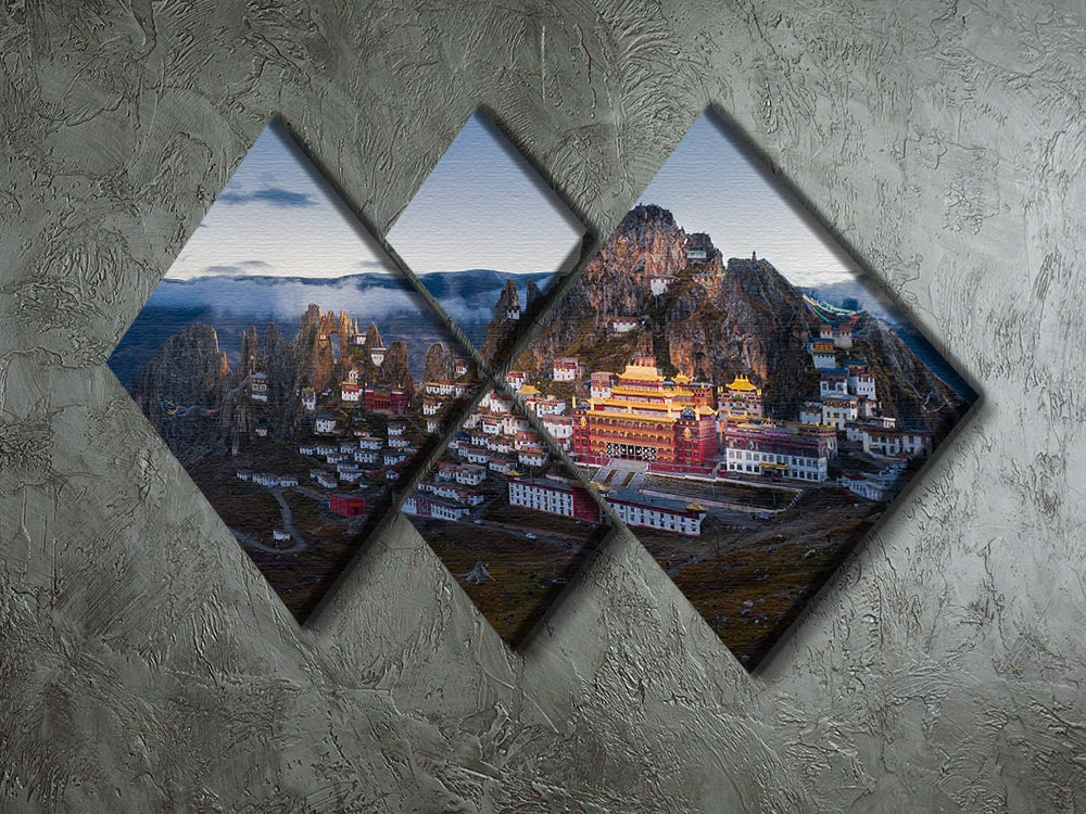 Triten Norbutse 4 Square Multi Panel Canvas - Canvas Art Rocks - 2