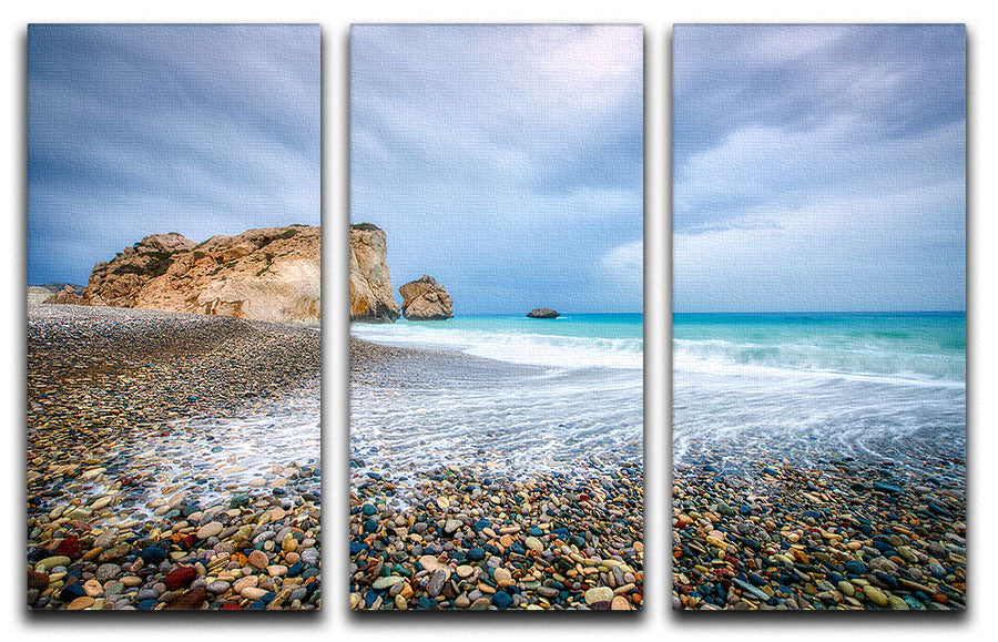 Aphrodite's Birth Place 3 Split Panel Canvas Print - Canvas Art Rocks - 1