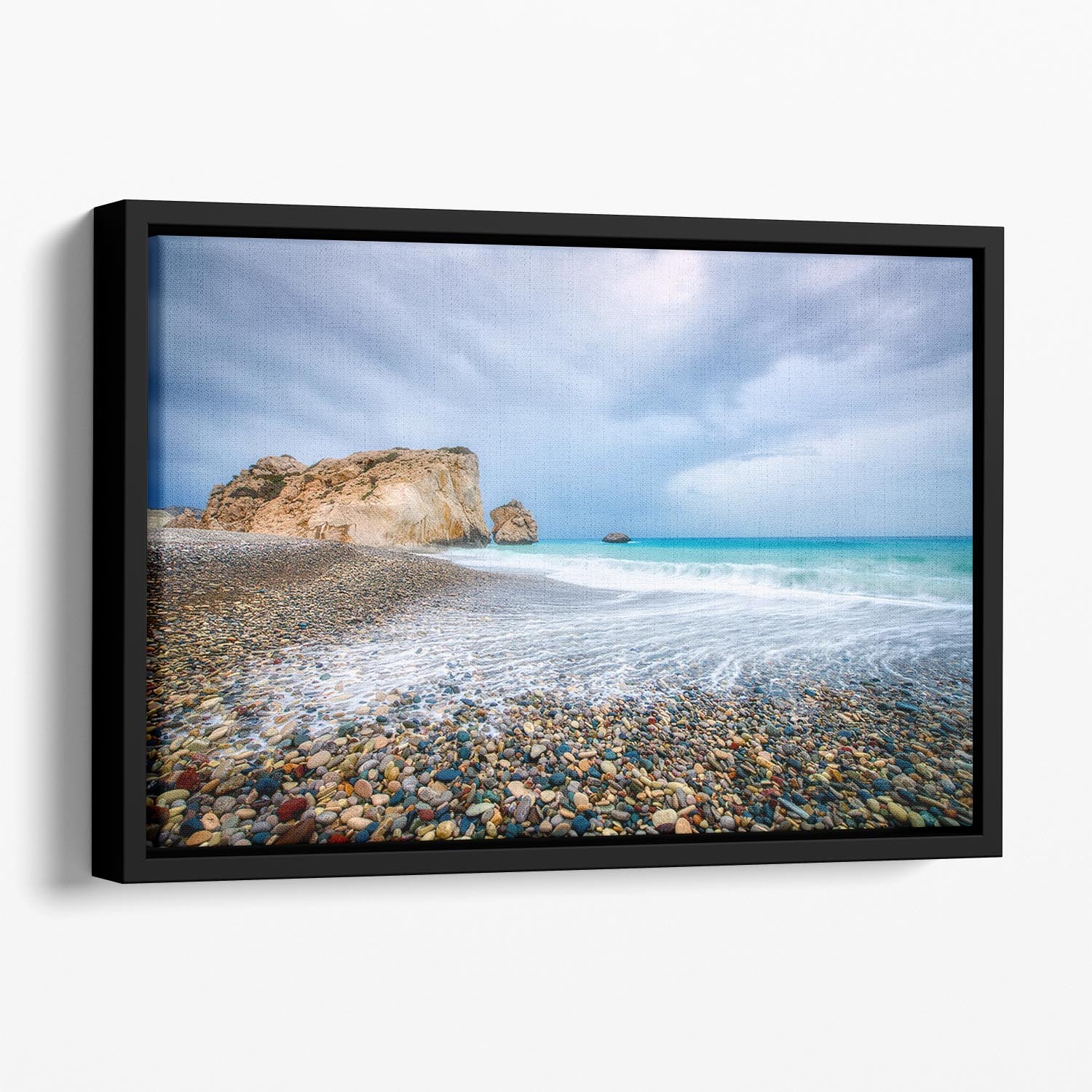 Aphrodite's Birth Place Floating Framed Canvas - Canvas Art Rocks - 1