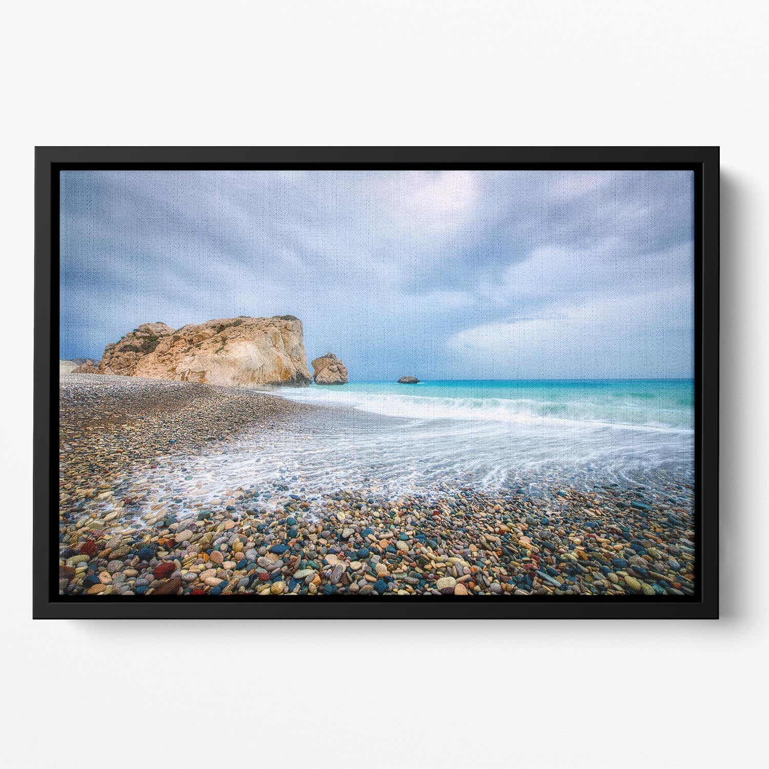 Aphrodite's Birth Place Floating Framed Canvas - Canvas Art Rocks - 2