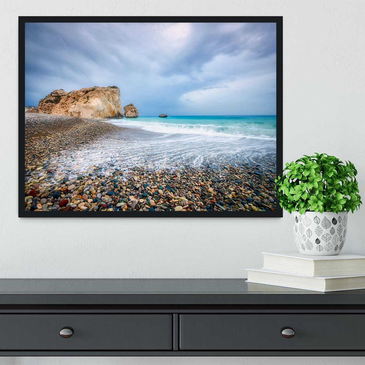 Aphrodite's Birth Place Framed Print - Canvas Art Rocks - 2