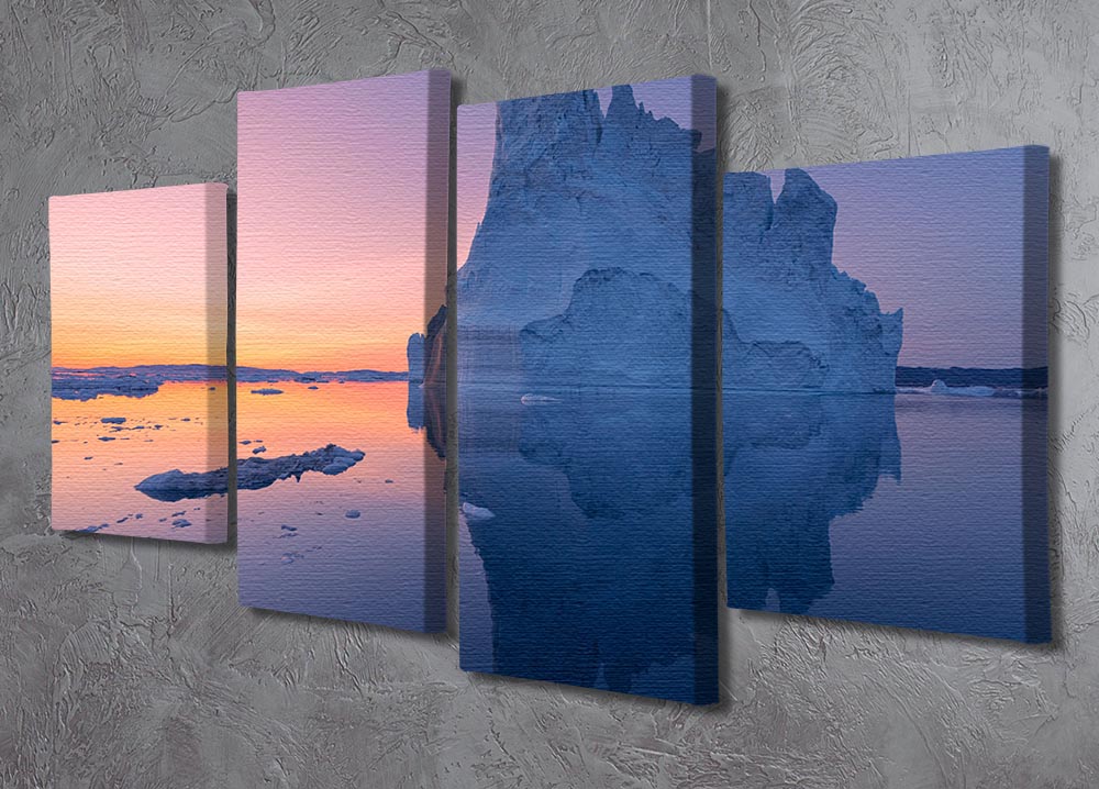 Disko Bay I 4 Split Panel Canvas - Canvas Art Rocks - 2