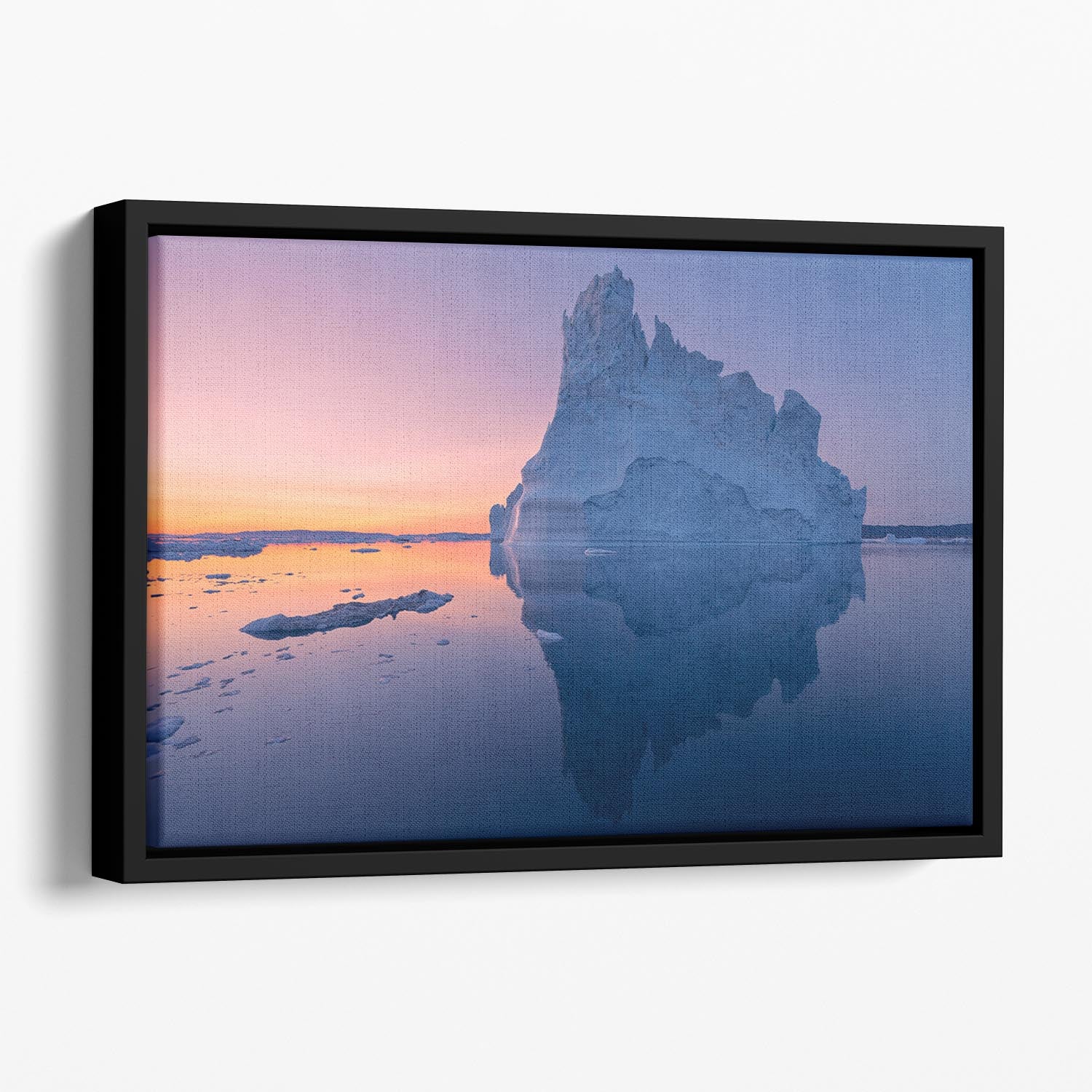 Disko Bay I Floating Framed Canvas - Canvas Art Rocks - 1