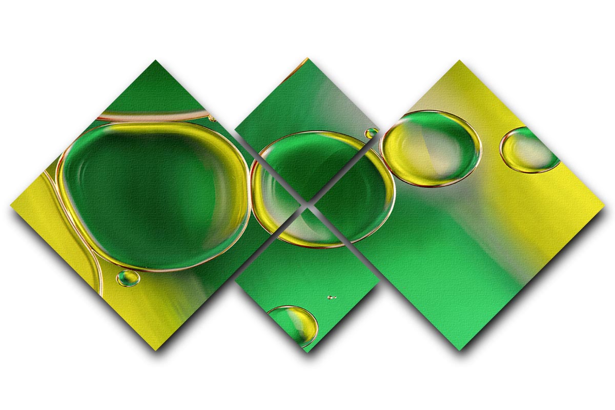 Oil And Water 2 4 Square Multi Panel Canvas - Canvas Art Rocks - 1