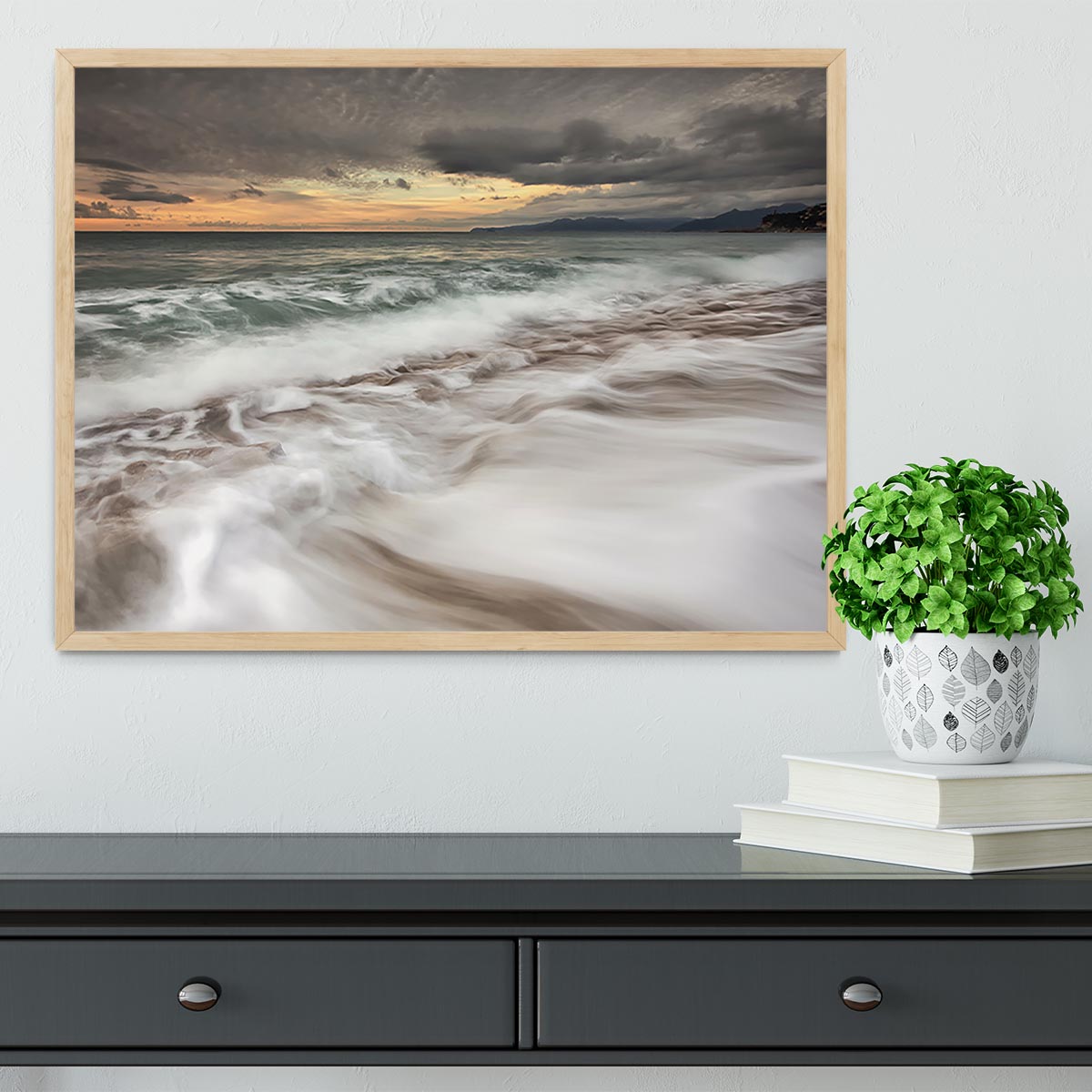 The Sea Framed Print - Canvas Art Rocks - 4