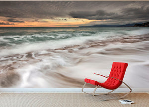 The Sea Wall Mural Wallpaper - Canvas Art Rocks - 2