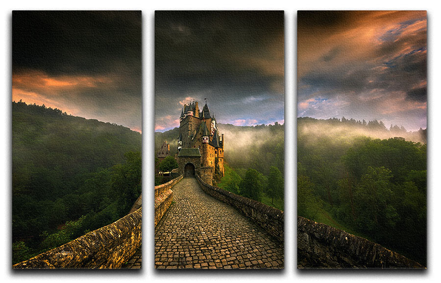 Eltz 3 Split Panel Canvas Print - Canvas Art Rocks - 1