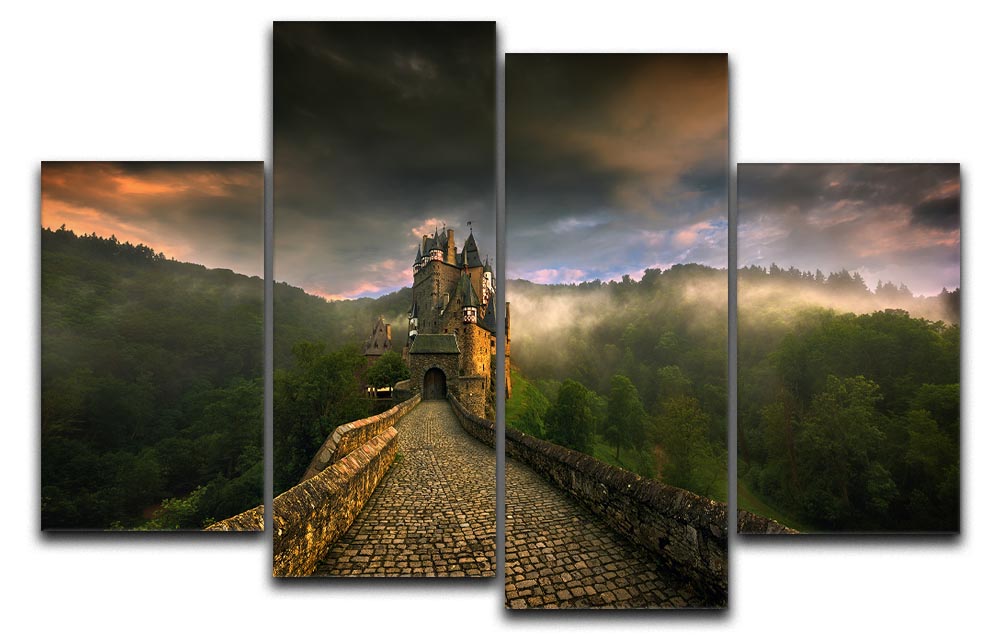 Eltz 4 Split Panel Canvas - Canvas Art Rocks - 1