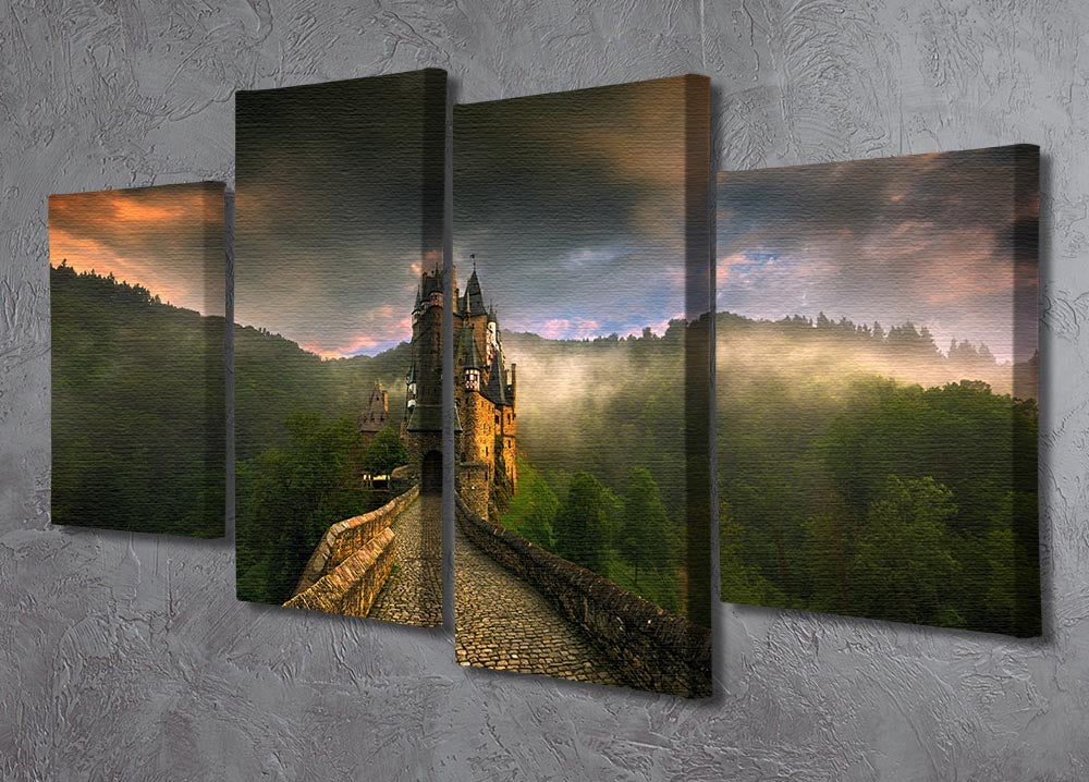 Eltz 4 Split Panel Canvas - Canvas Art Rocks - 2