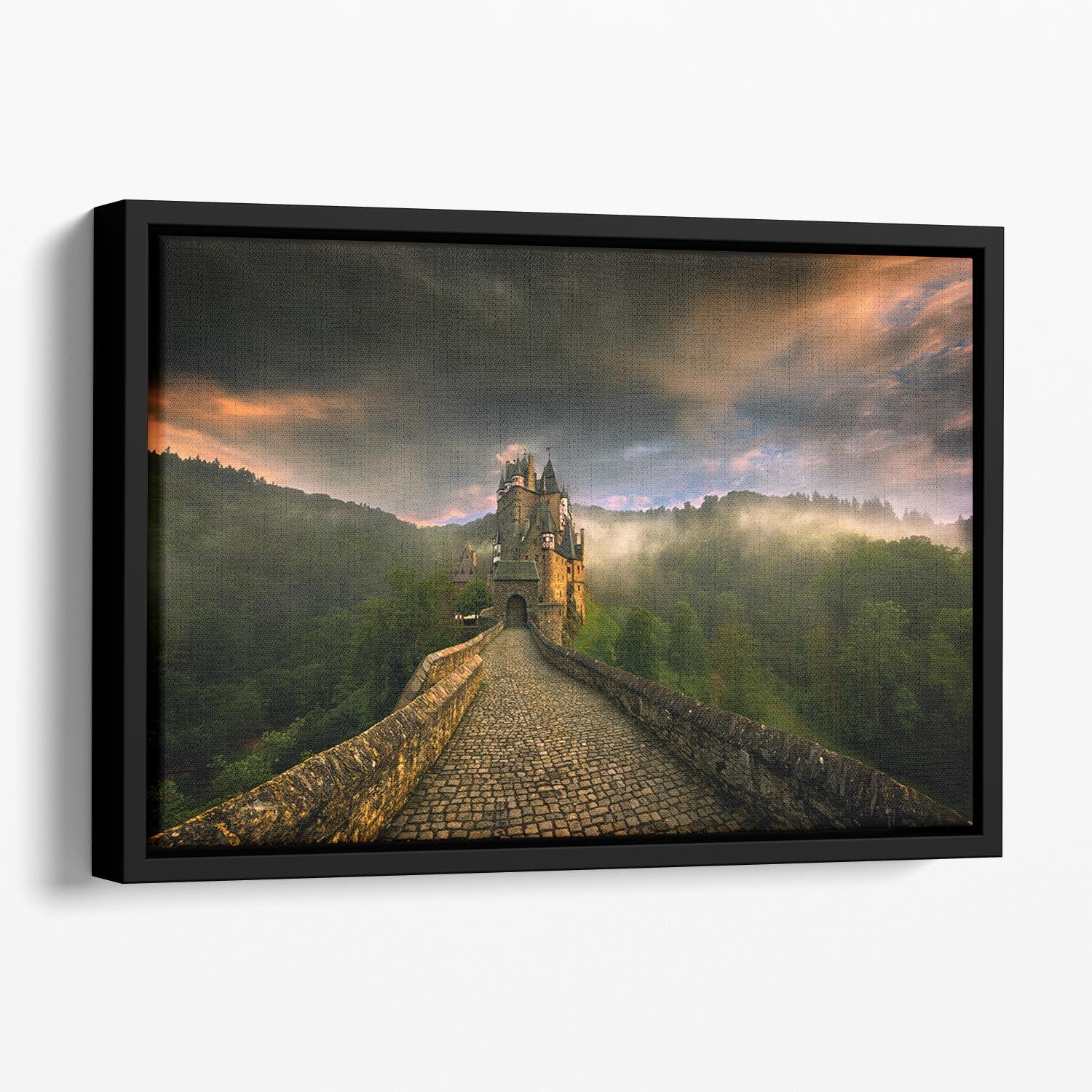 Eltz Floating Framed Canvas - Canvas Art Rocks - 1