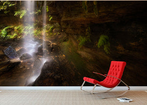 Hidden Waterfalls 2 Wall Mural Wallpaper - Canvas Art Rocks - 2