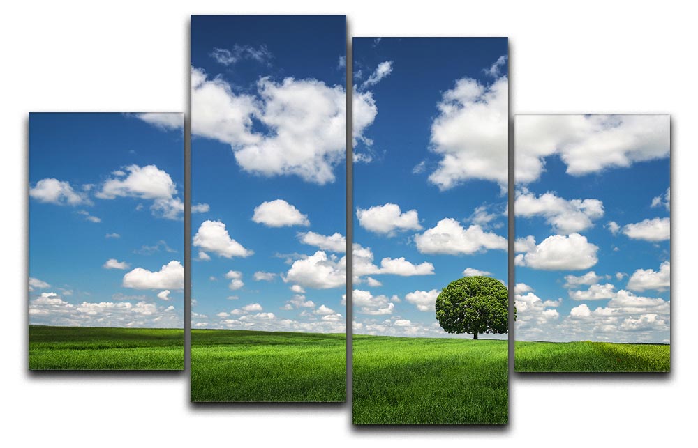 Lonely Tree 4 Split Panel Canvas - Canvas Art Rocks - 1