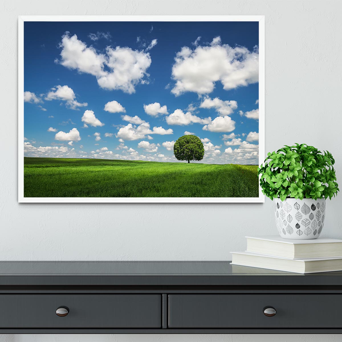 Lonely Tree Framed Print - Canvas Art Rocks -6