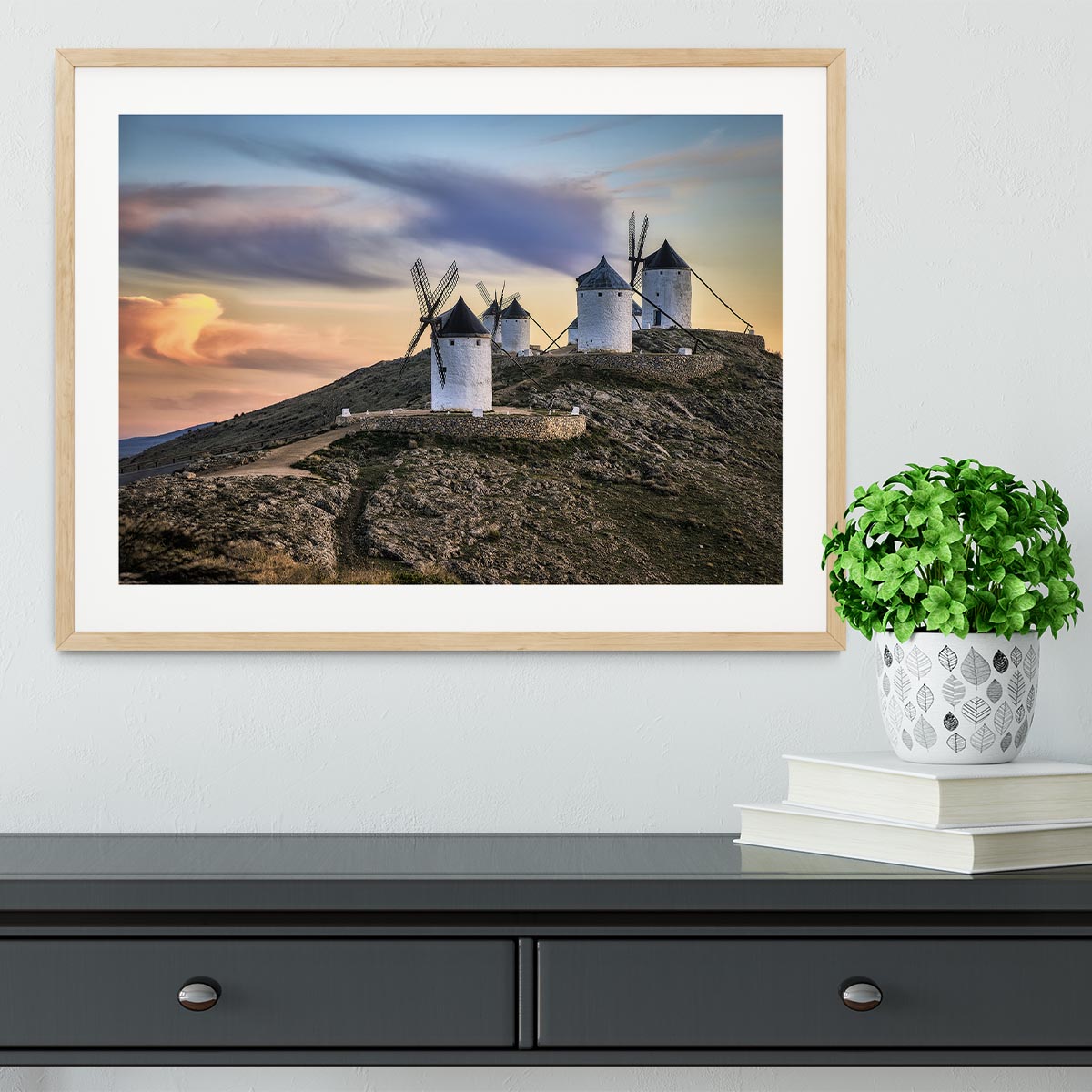 Molinos Al Viento Framed Print - Canvas Art Rocks - 3