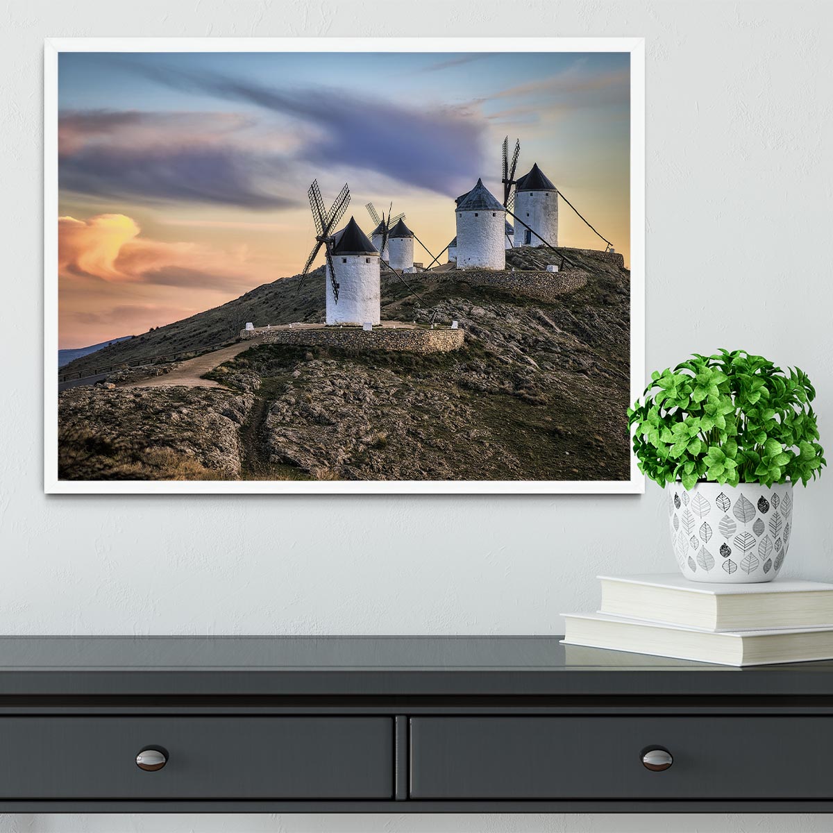 Molinos Al Viento Framed Print - Canvas Art Rocks -6