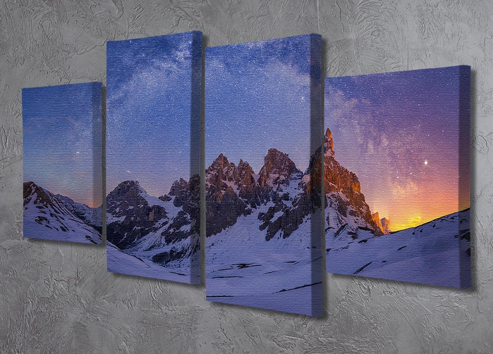 Baita Segantini Under The Night Sky 4 Split Panel Canvas - Canvas Art Rocks - 2