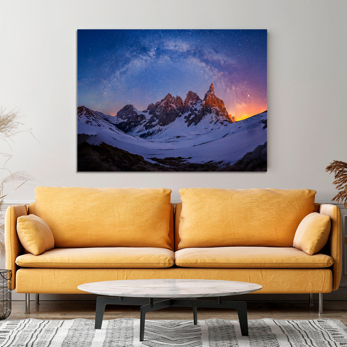 Baita Segantini Under The Night Sky Canvas Print or Poster - Canvas Art Rocks - 4