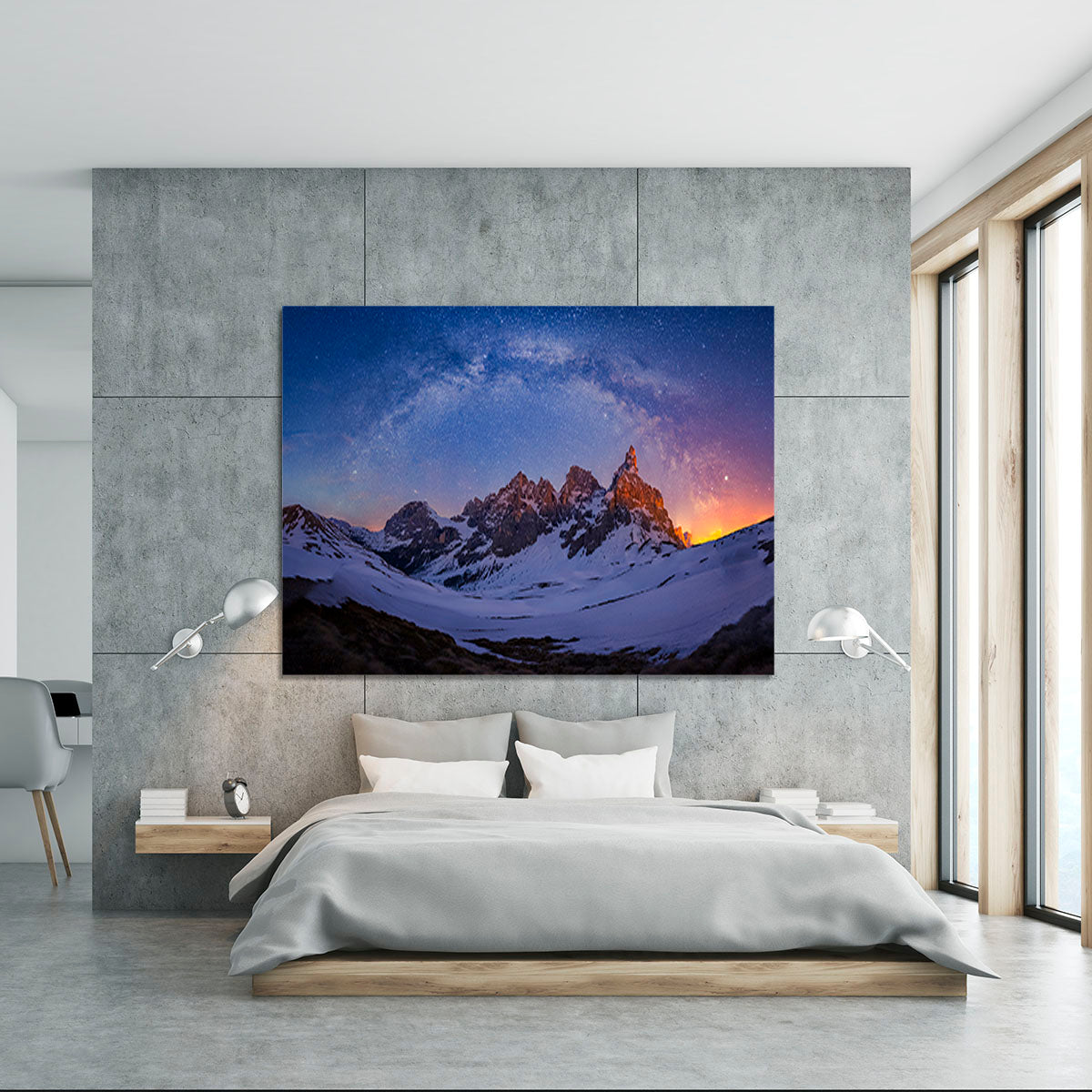 Baita Segantini Under The Night Sky Canvas Print or Poster - Canvas Art Rocks - 5