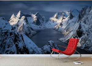 Kjerkfjorden Wall Mural Wallpaper - Canvas Art Rocks - 2