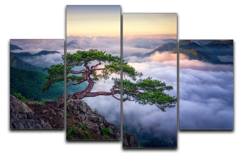 On The Rock 4 Split Panel Canvas - Canvas Art Rocks - 1
