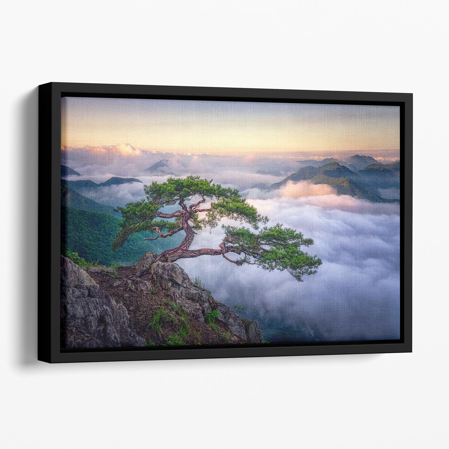 On The Rock Floating Framed Canvas - Canvas Art Rocks - 1