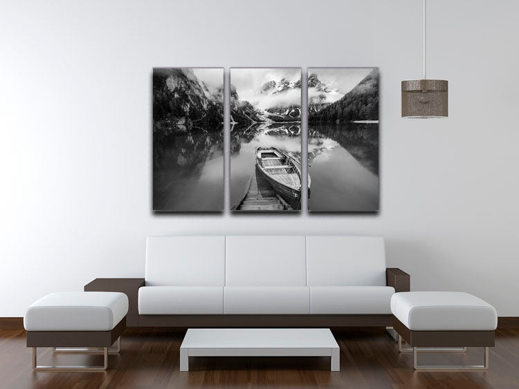 En Blanco Y Negro 3 Split Panel Canvas Print - Canvas Art Rocks - 3