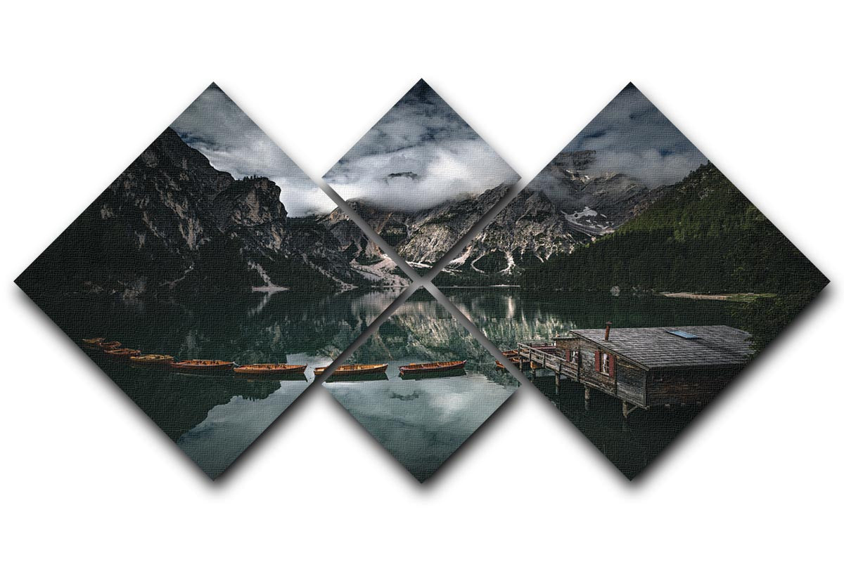Paradise On Earth 4 Square Multi Panel Canvas - Canvas Art Rocks - 1