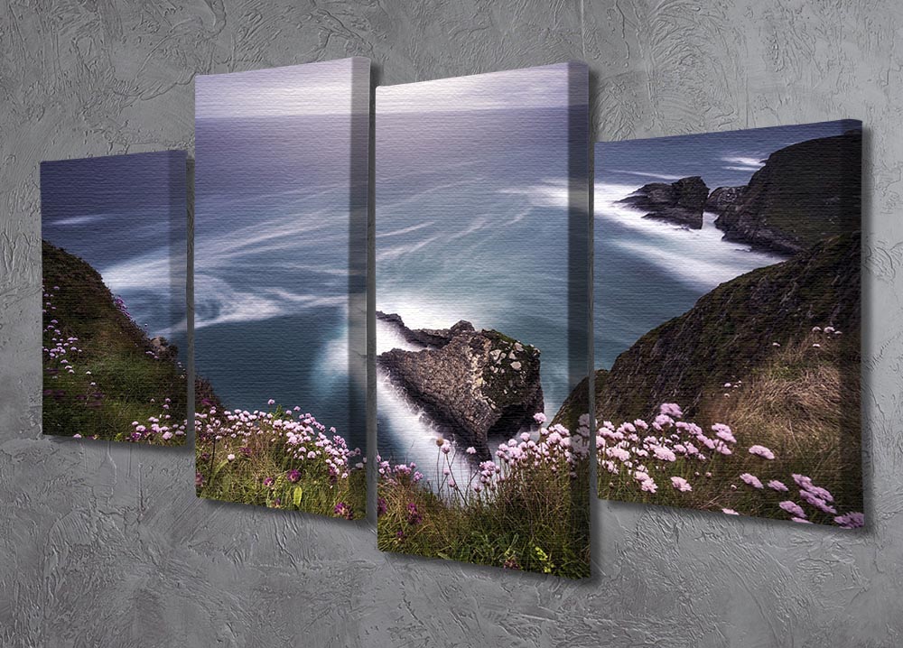 On The Edge Of The Cliff 4 Split Panel Canvas - Canvas Art Rocks - 2