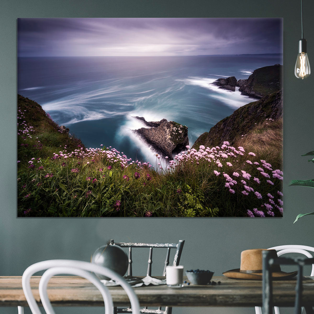 On The Edge Of The Cliff Canvas Print or Poster - Canvas Art Rocks - 3