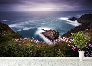 On The Edge Of The Cliff Wall Mural Wallpaper - Canvas Art Rocks - 4