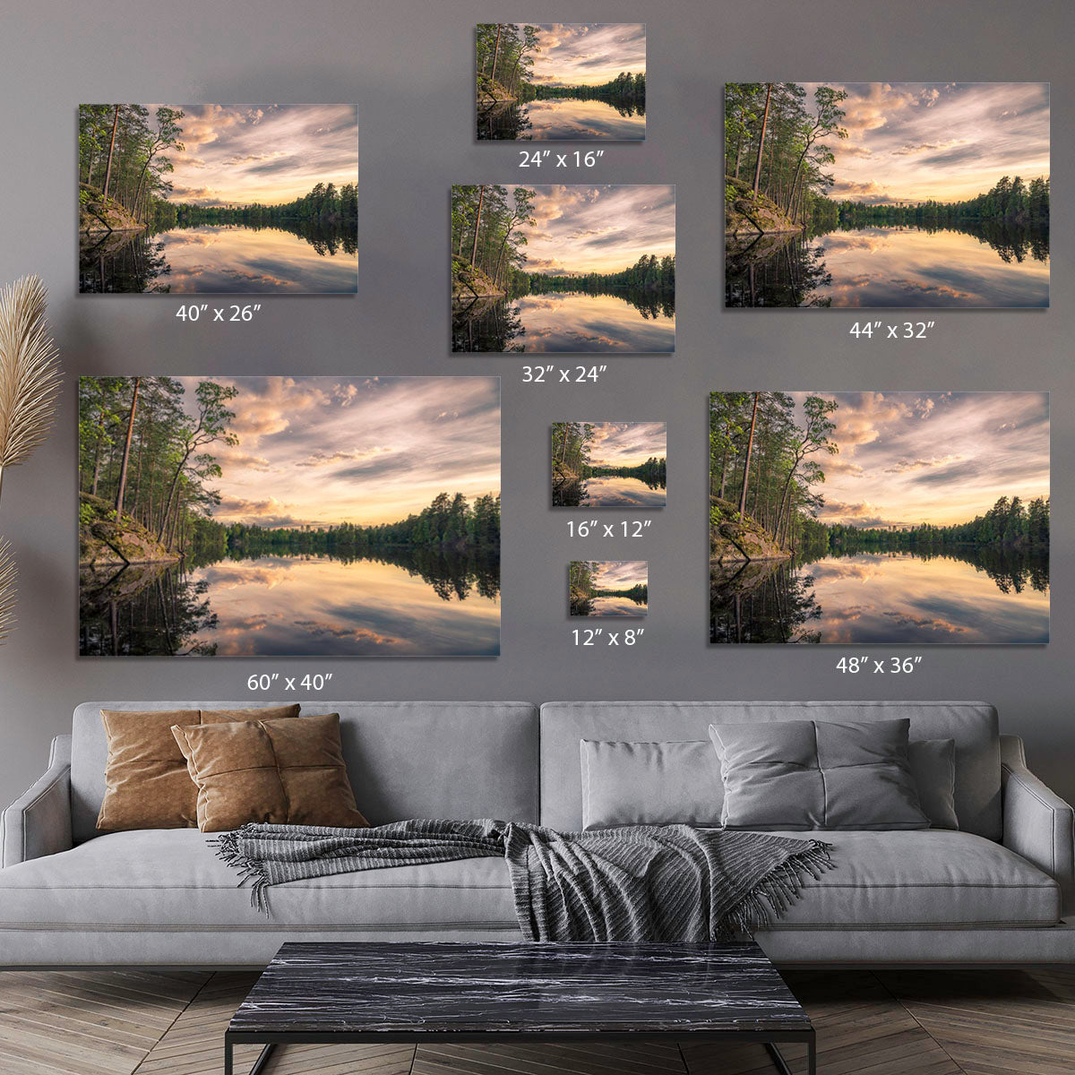 Lake Tarmsjapn Sweden Canvas Print or Poster - Canvas Art Rocks - 7