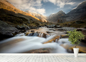 Autumn In The Alps Wall Mural Wallpaper - Canvas Art Rocks - 4