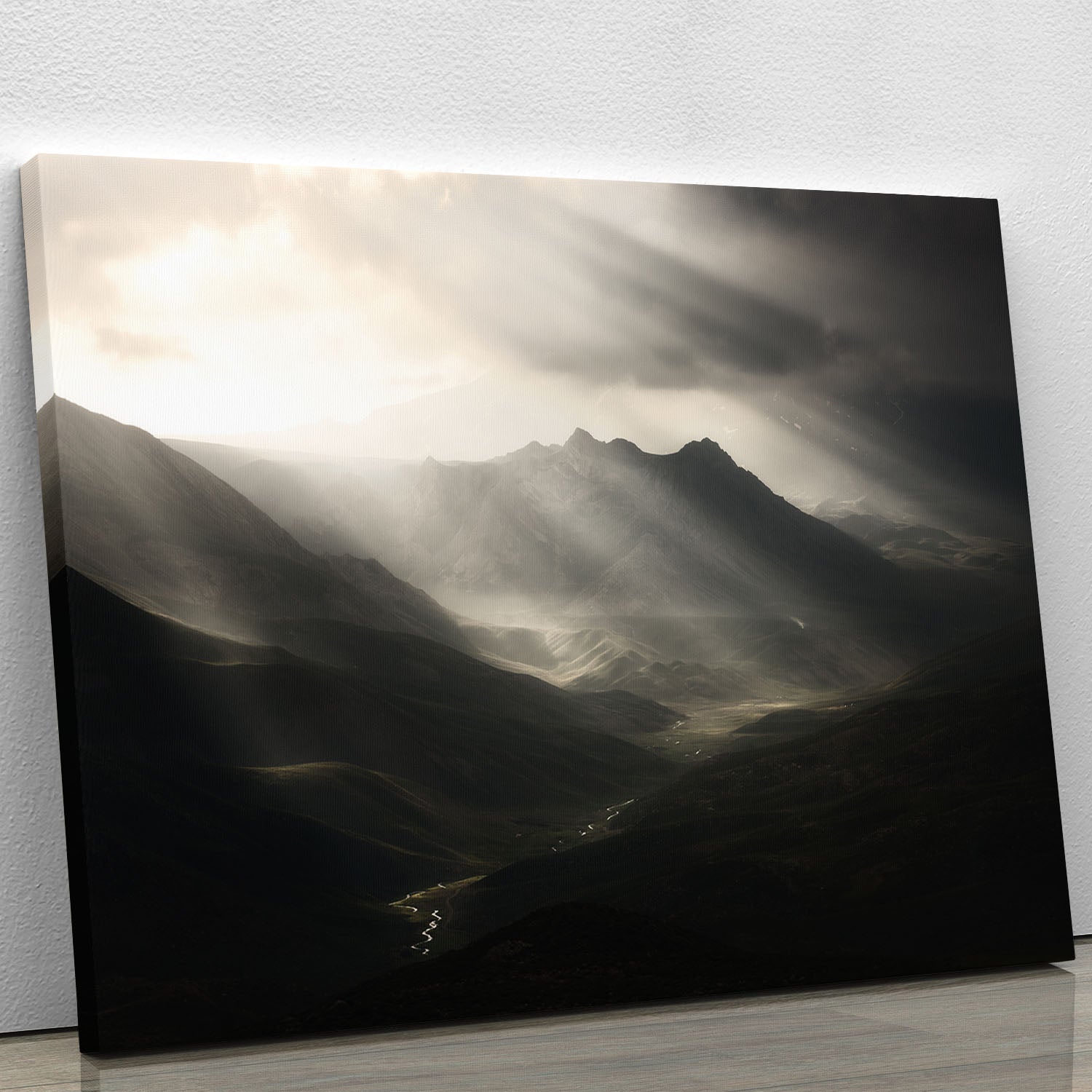 Sun Rays Mood Canvas Print or Poster - Canvas Art Rocks - 1