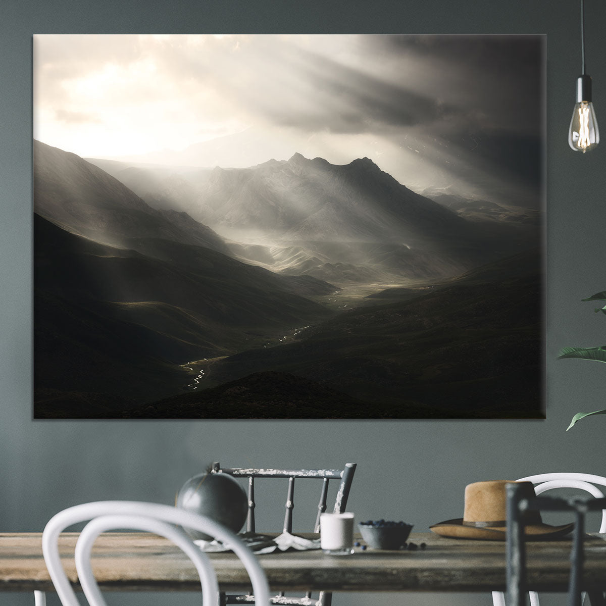 Sun Rays Mood Canvas Print or Poster - Canvas Art Rocks - 3